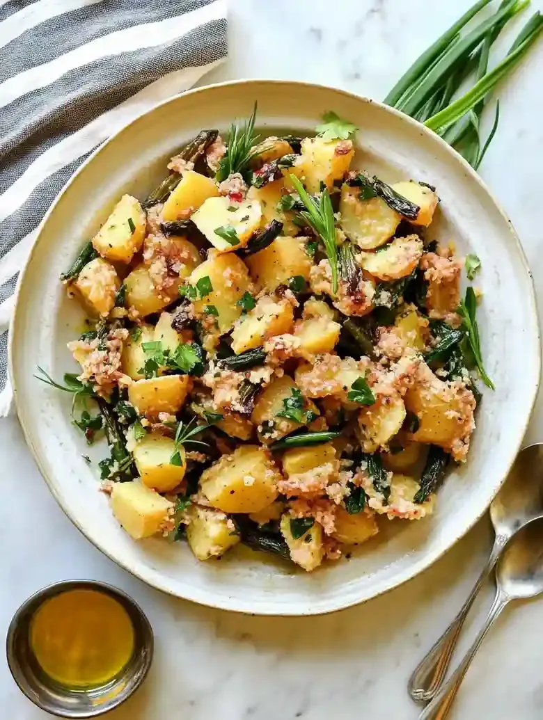 Ramp Potato Salad with Herbs
