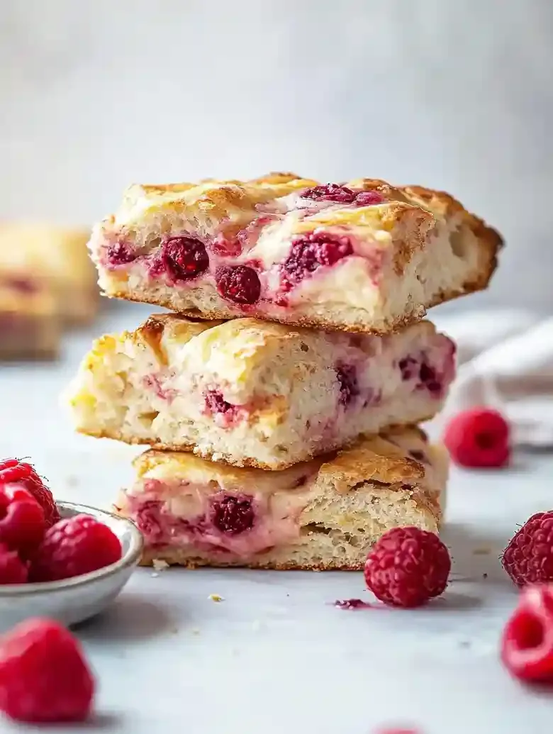 Raspberry Brie Focaccia