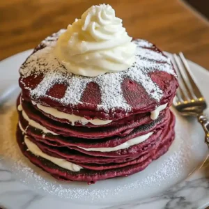 Red Velvet Pancakes