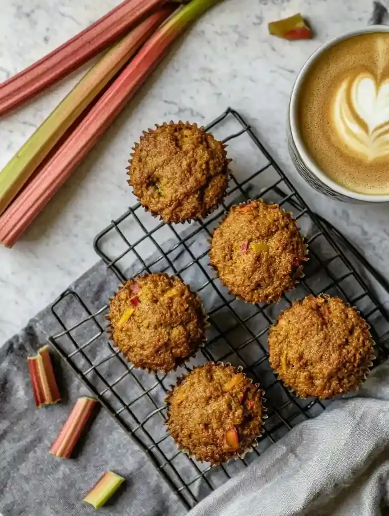 Rhubarb Cupcakes with Tender Crumb