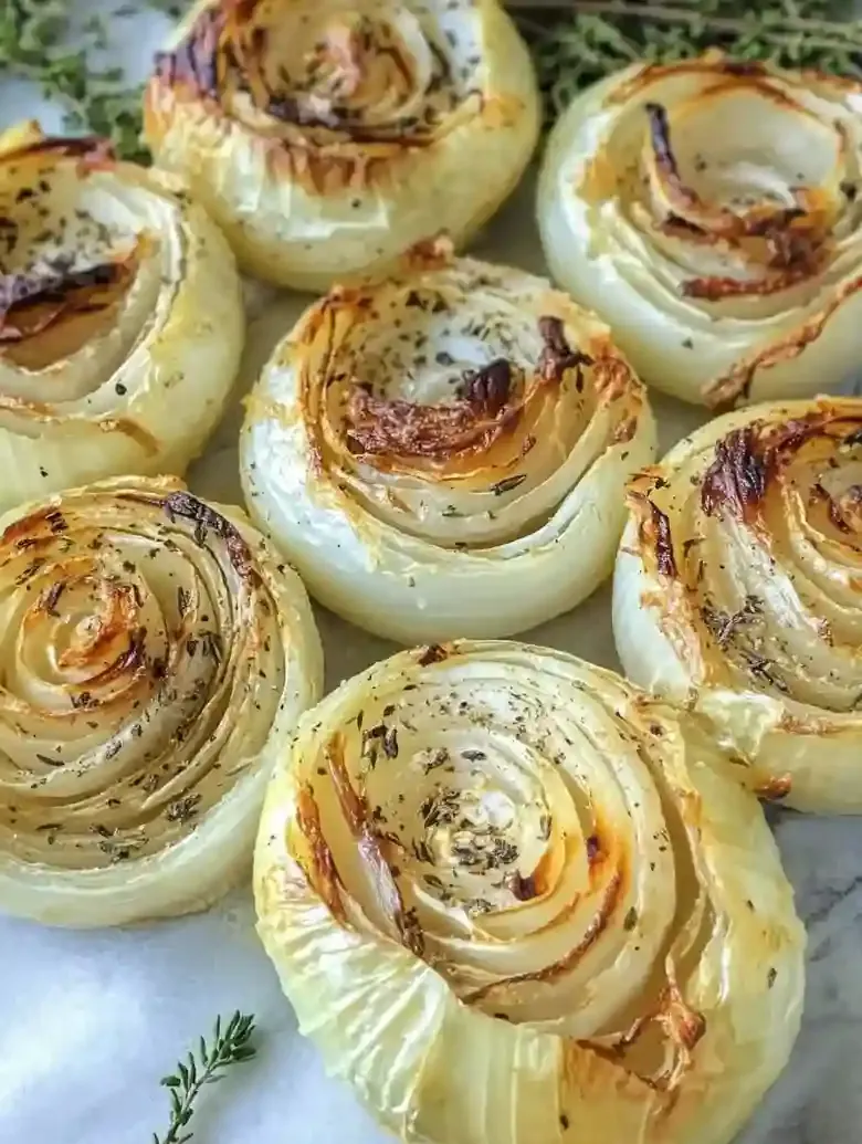 Roasted Onions with Thyme and Rosemary