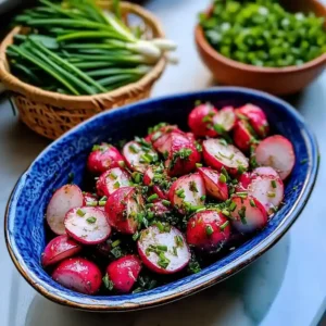 Roasted Radishes with Chive Butter Appetizer