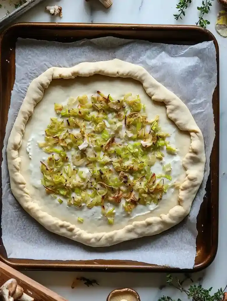 Rustic Wild Mushroom Tart with Chanterelles