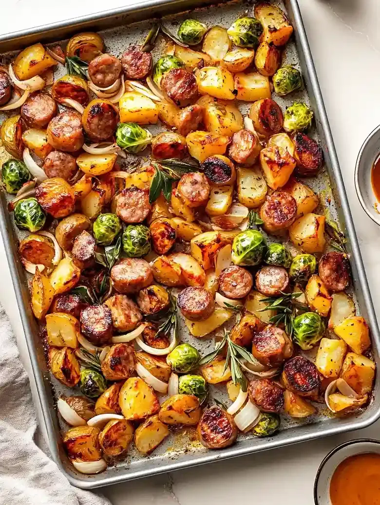 Sausage and Veggies with Maple Dijon Sauce