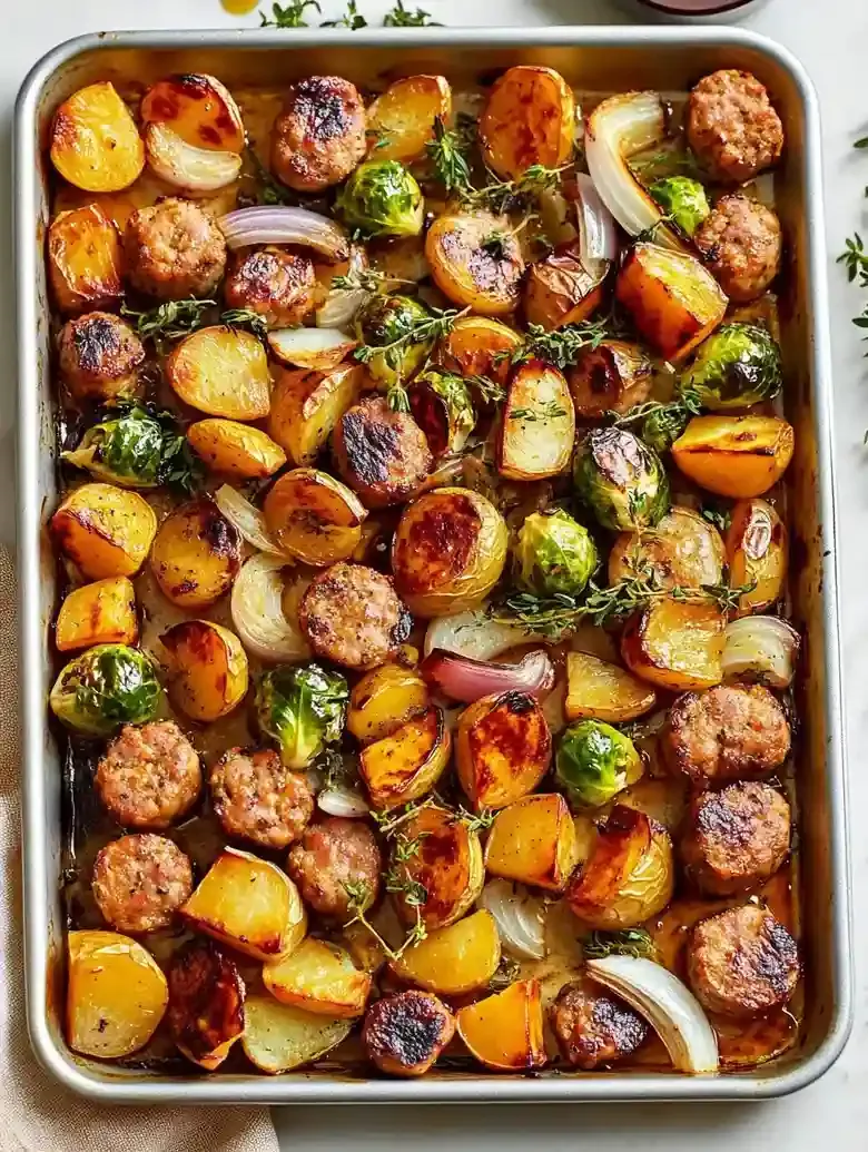 Sausage and Veggies with Maple Dijon Sauce