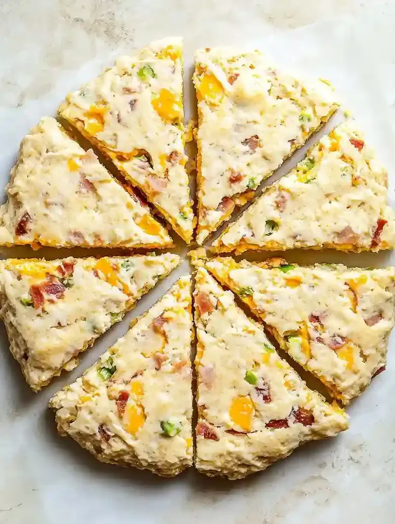 Savory Bacon Cheddar Scallion Scones