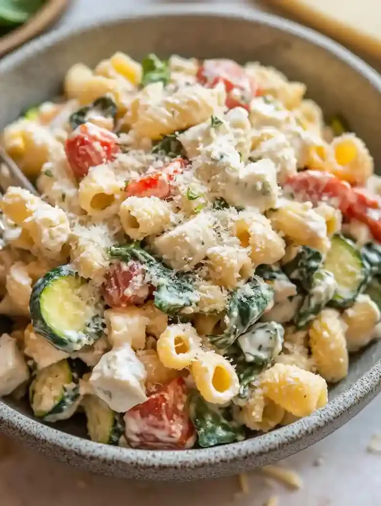 Smoked Salmon Zucchini Pasta Salad