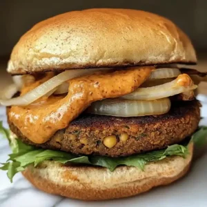 Smokey Roasted Rhubarb Burger