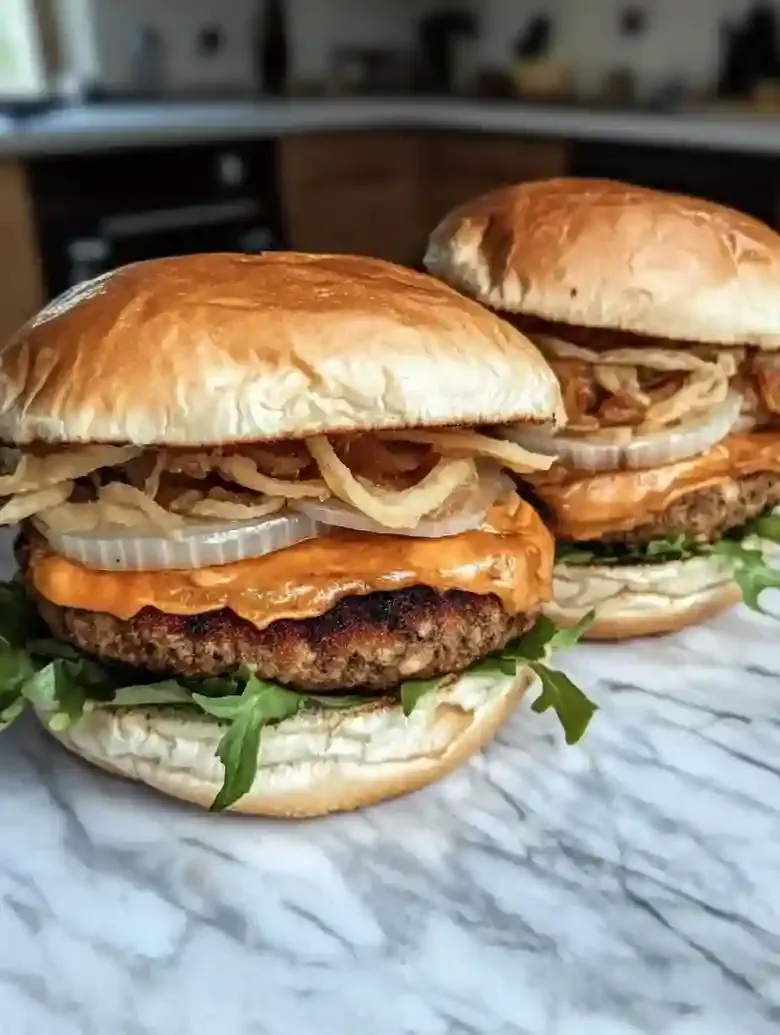 Smokey Roasted Rhubarb Burger