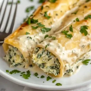 Spinach Artichoke Chicken Manicotti Recipe