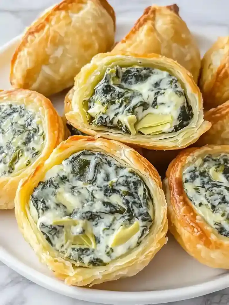 Spinach Artichoke Puff Pastry