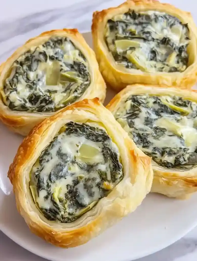 Spinach Artichoke Puff Pastry