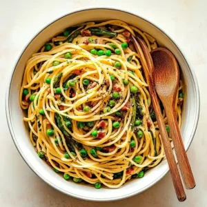 Spring Spaghetti Carbonara