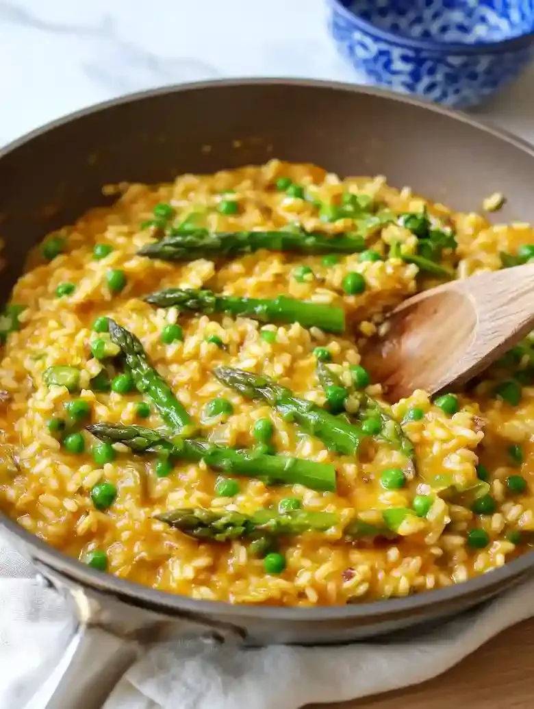 Spring Vegetable Risotto with Leeks