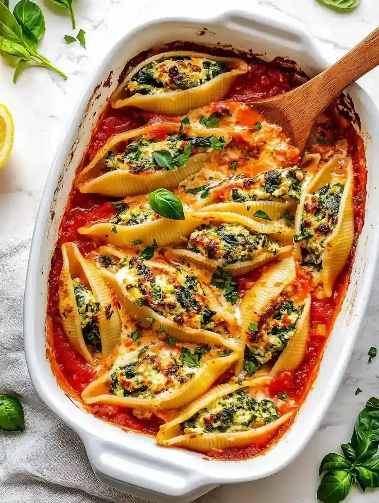 Stuffed Shells with Spinach and Ricotta