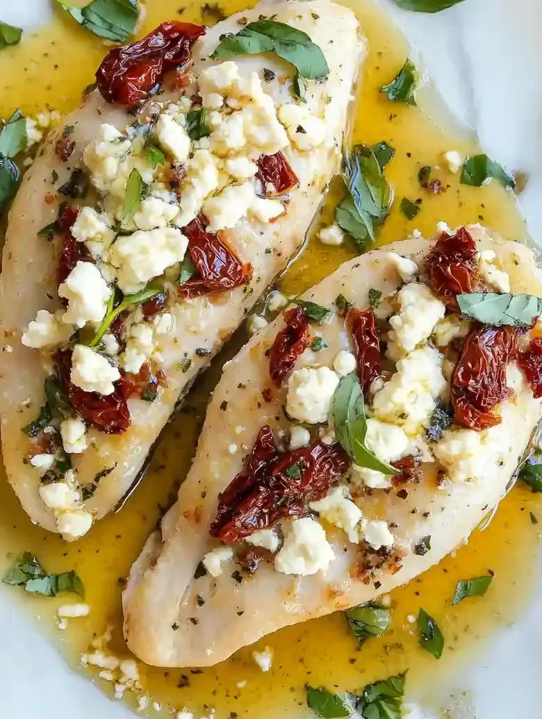 Sun-dried Tomato Goat Cheese Stuffed Chicken