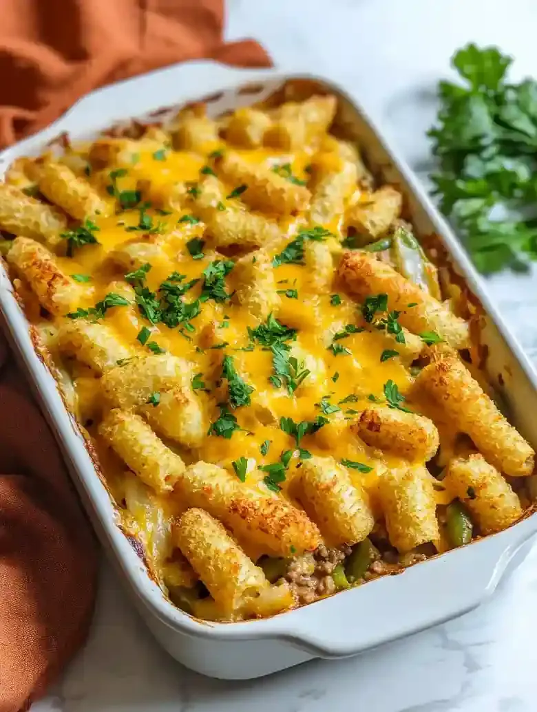 Tater Tot Casserole with Green Beans