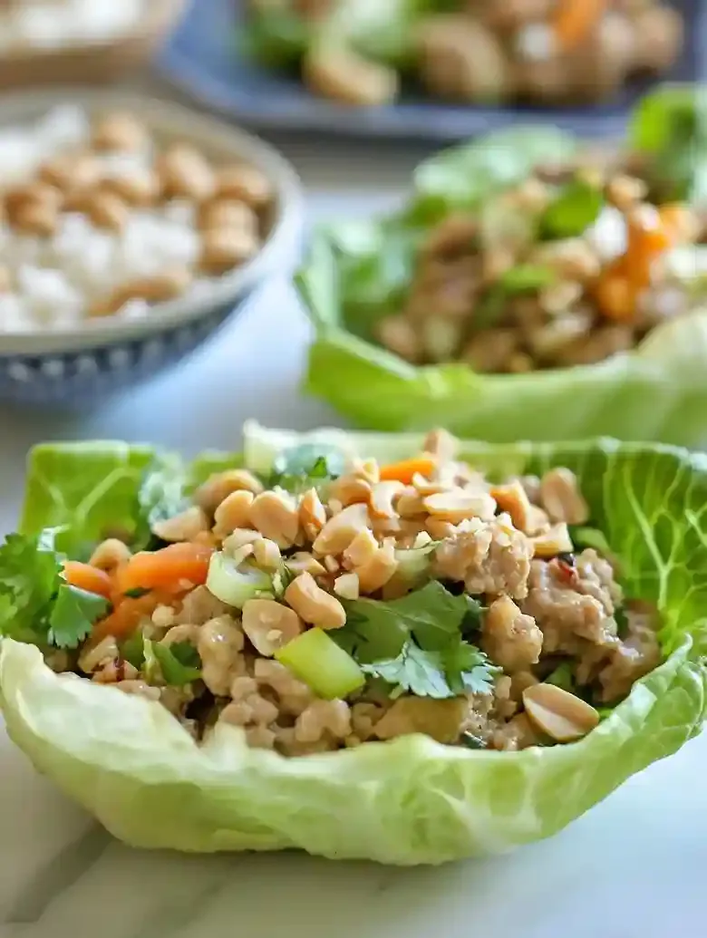Thai Turkey Lettuce Wraps for Spring Appetizers