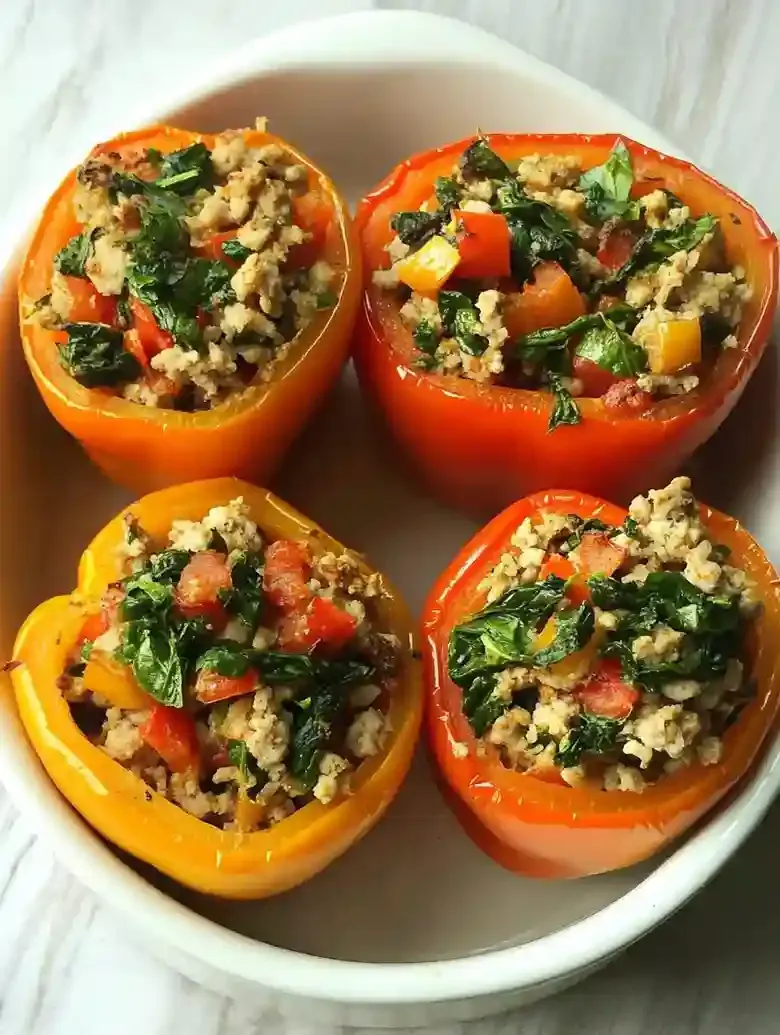 Turkey Stuffed Peppers for Dinner