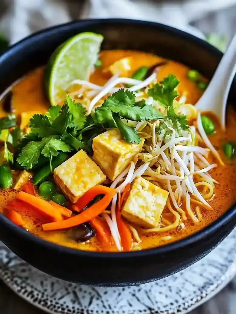 Vegan Curry Ramen with Creamy Broth