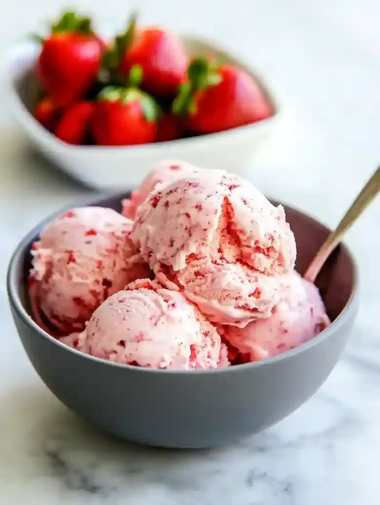 Vegan Strawberry Coconut Milk Ice Cream