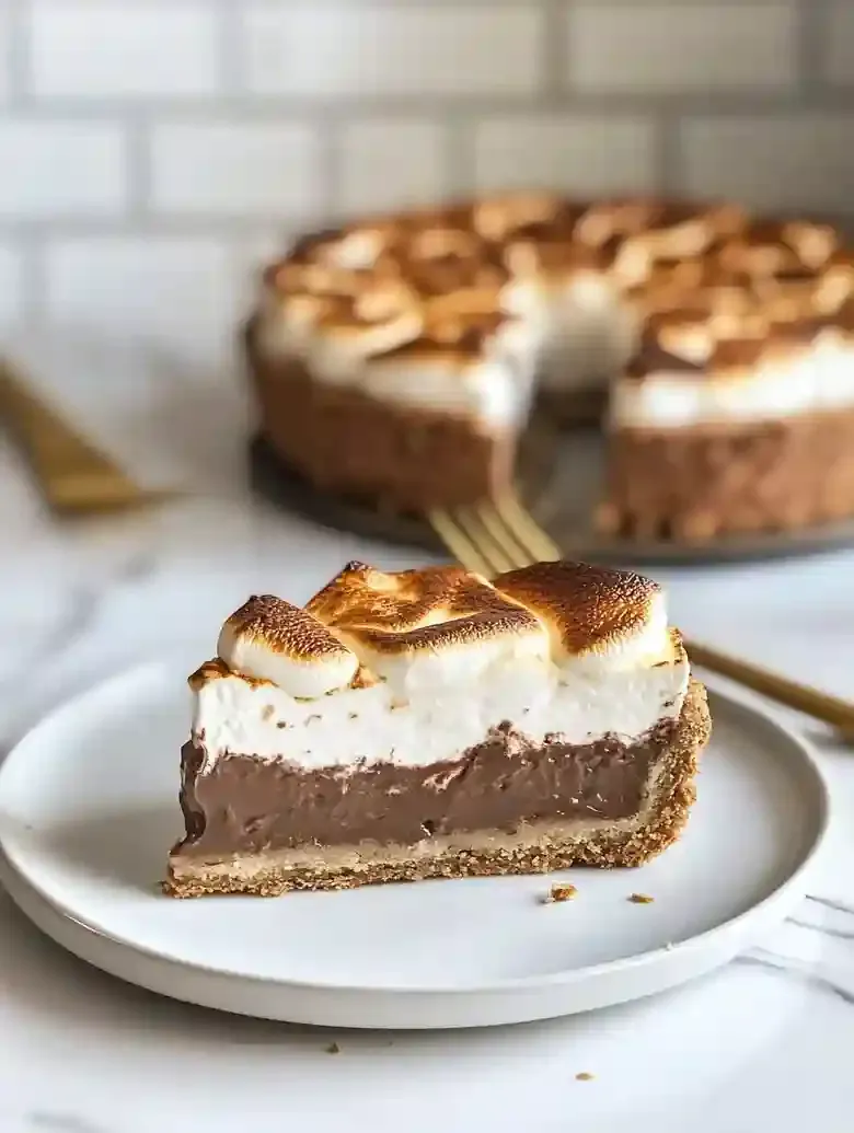 Vegan Strawberry S'mores Tart Dessert