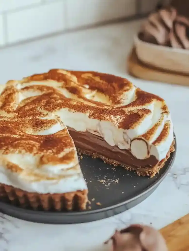 Vegan Strawberry S'mores Tart Dessert