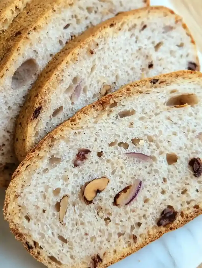 Walnut and Onion Bread with Sourdough
