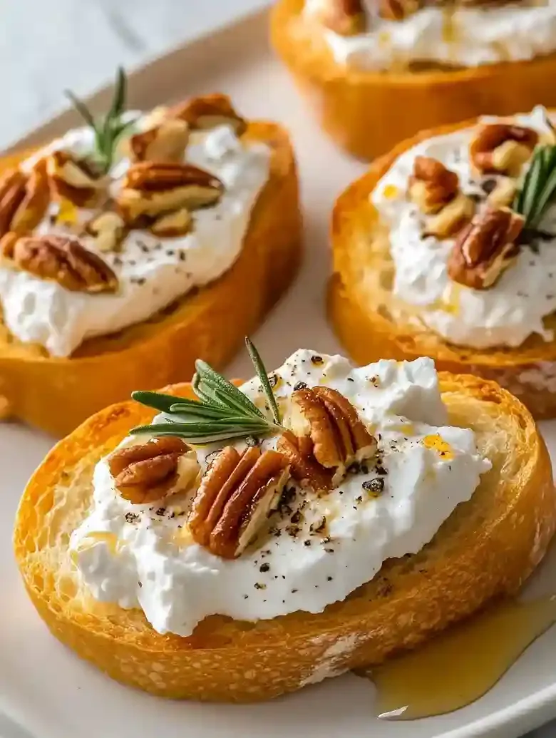 Whipped Feta Appetizer Crostini Bites