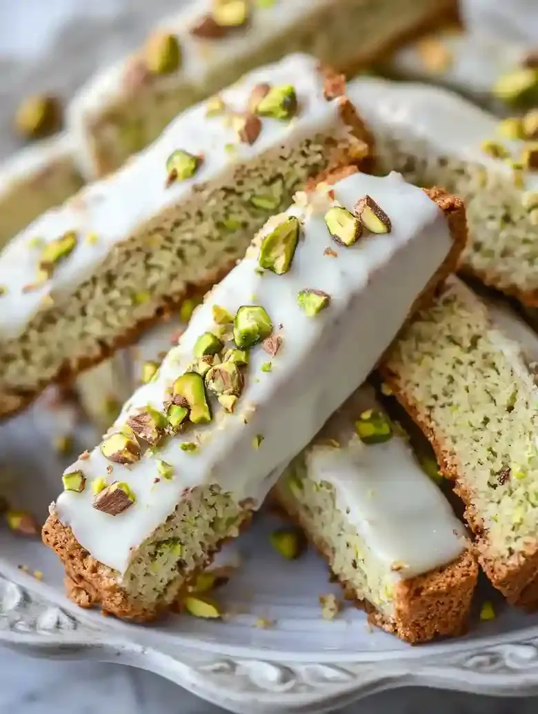 White Chocolate Pistachio Biscotti