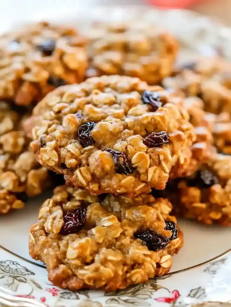 Best Chewy Oatmeal Raisin Cookies