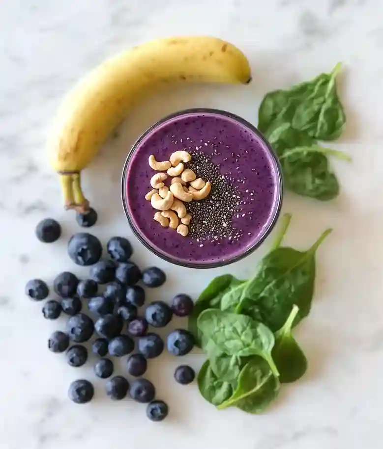 Blueberry Cashew Butter Smoothie Recipe