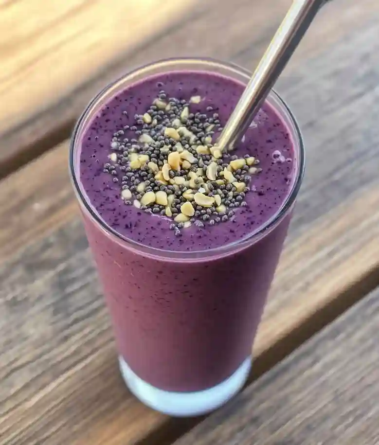 Blueberry Cashew Butter Smoothie Recipe
