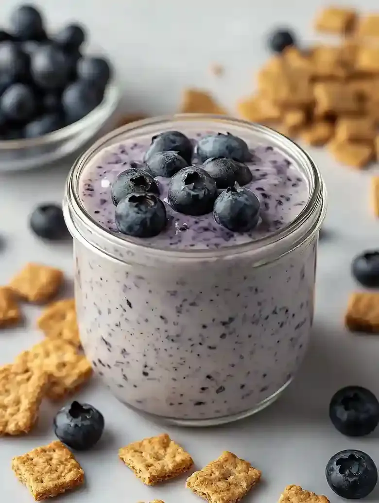 Blueberry Cheesecake Overnight Oats