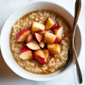 Brown Sugar Oatmeal with Maple Apples