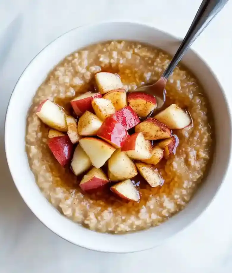 Brown Sugar Oatmeal with Maple Apples