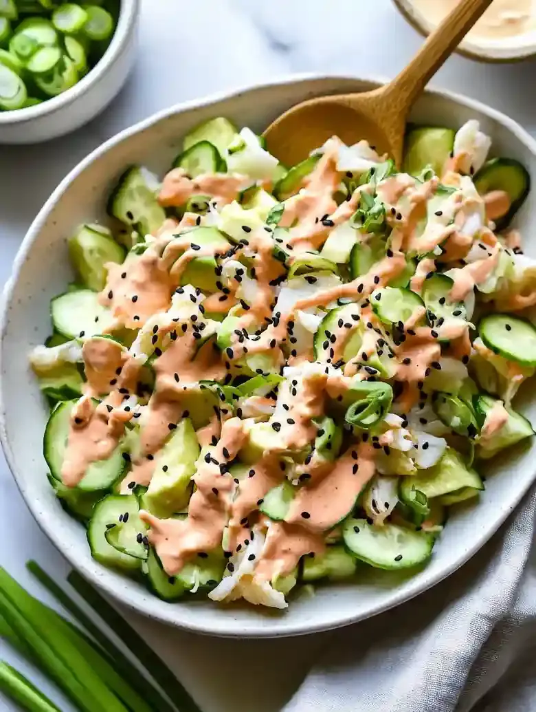 California Roll Cucumber Salad