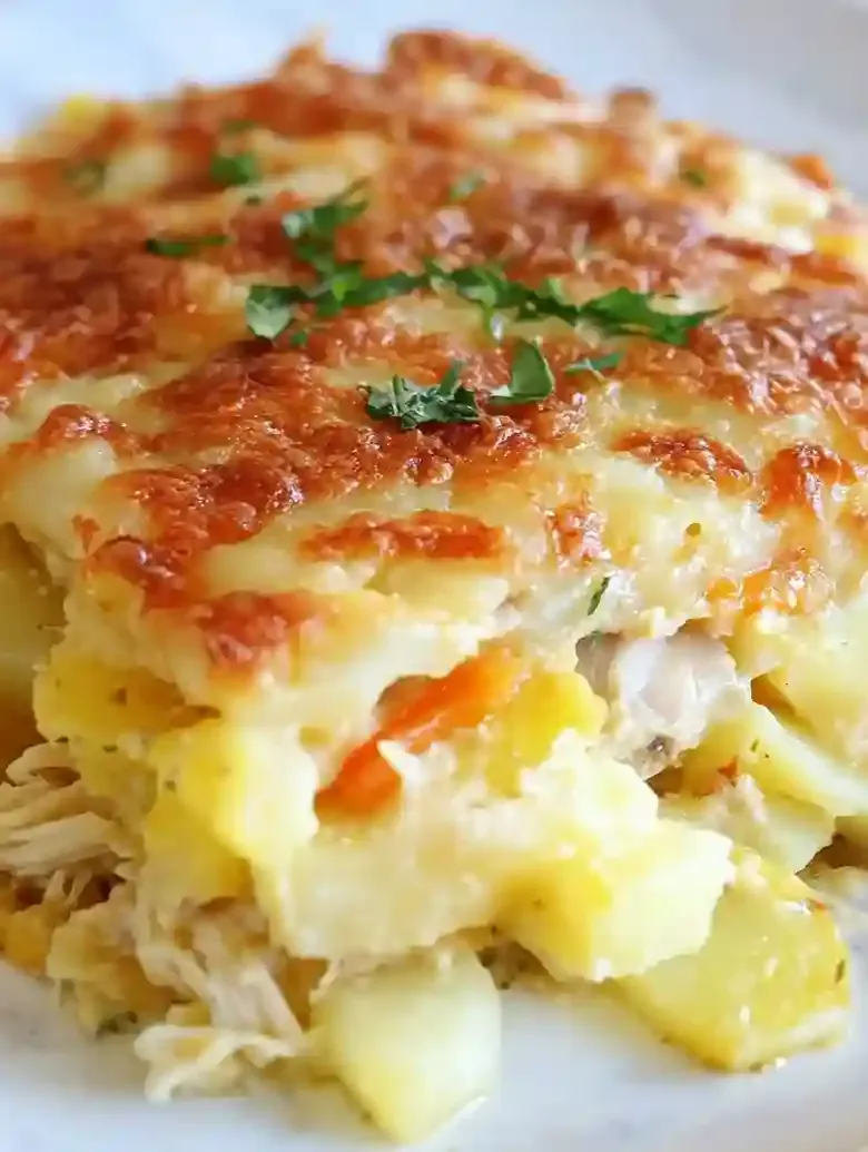 Cheesy Chicken and Potato Casserole