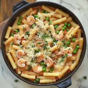 Cheesy Shrimp Ziti Bake
