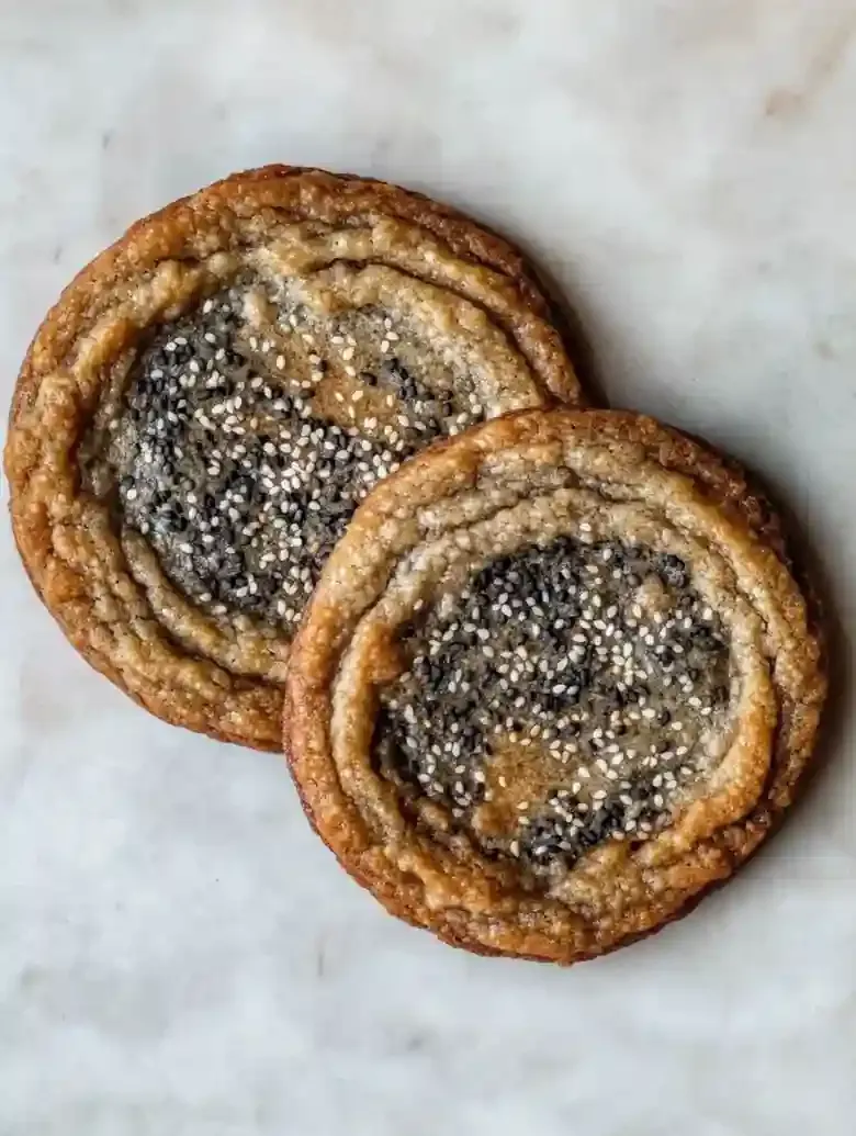 Chewy Black Sesame Cookies