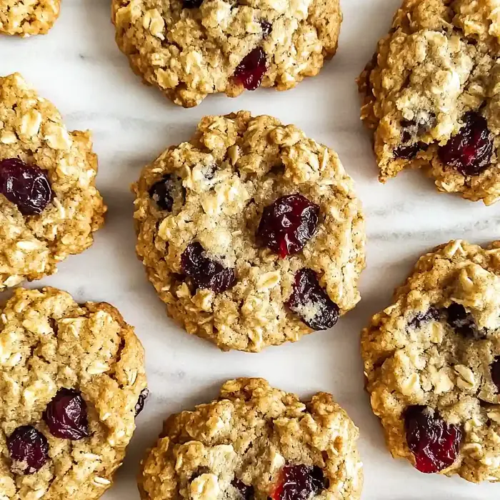 Chewy Cranberry Oatmeal Cookies
