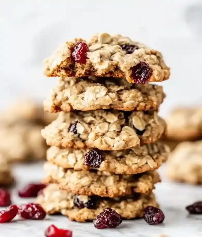 Chewy Cranberry Oatmeal Cookies