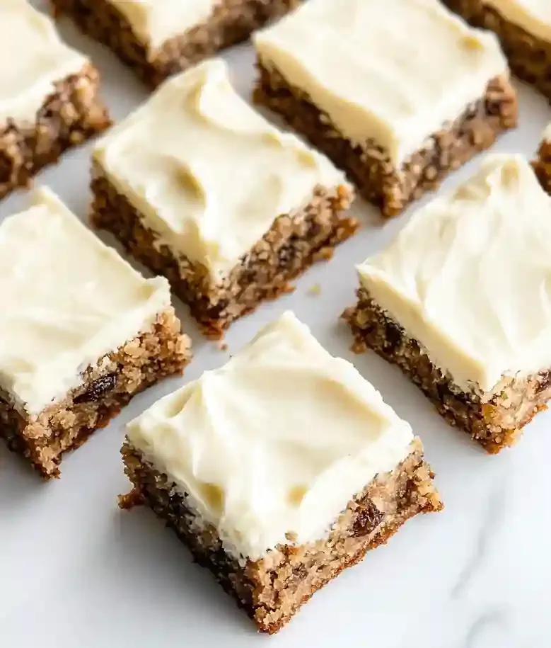 Chewy Oatmeal Raisin Cookie Bars