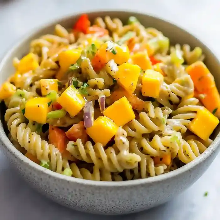 Chorizo Mango Pasta Salad Recipe