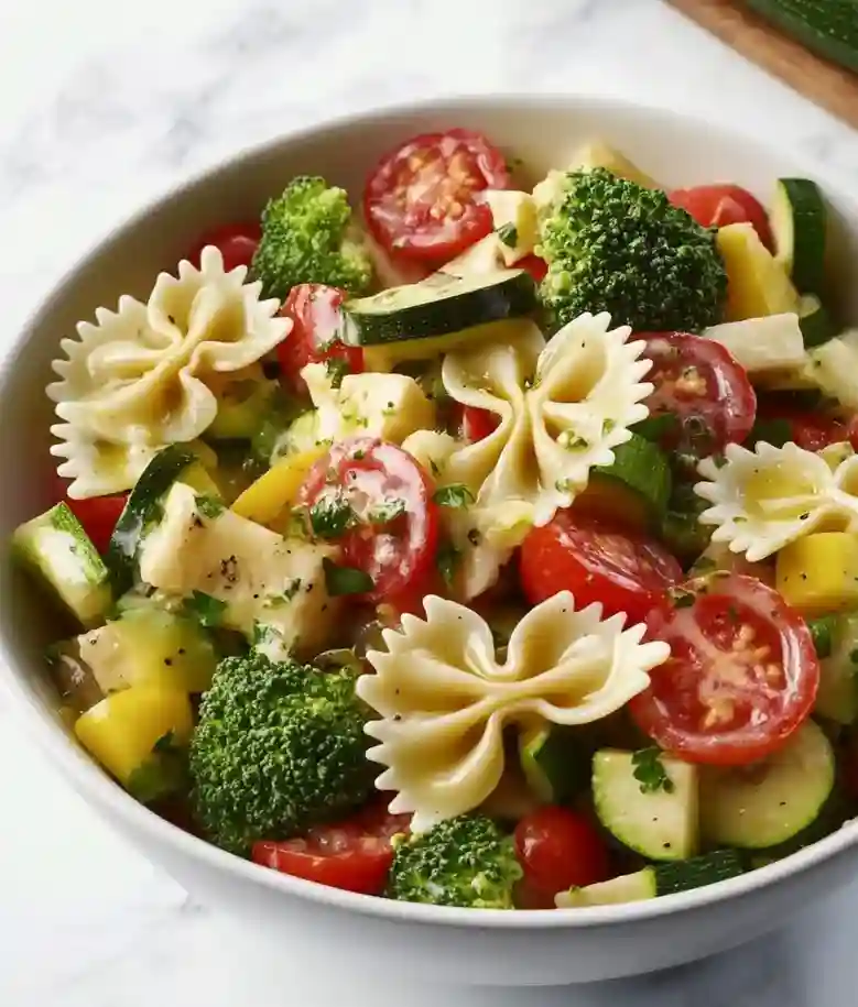 Colorful Summer Vegetable Pasta Salad