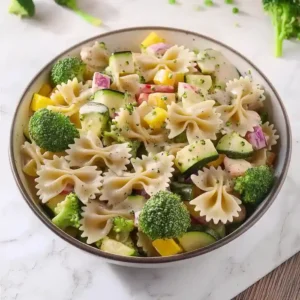 Colorful Summer Vegetable Pasta Salad