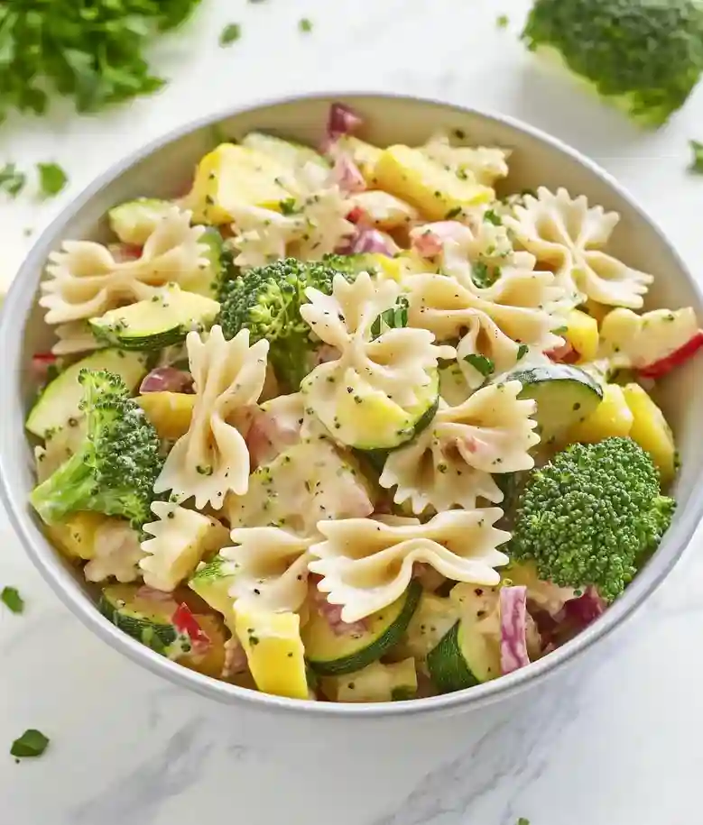 Colorful Summer Vegetable Pasta Salad
