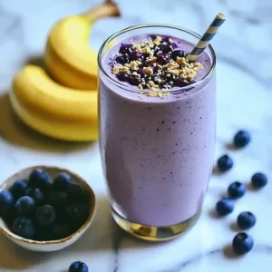 Creamy Blueberry Tofu Smoothie