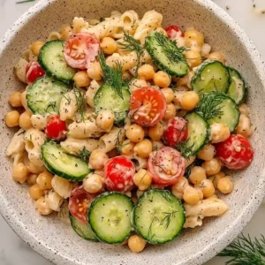 Creamy Chickpea Pasta Salad Recipe