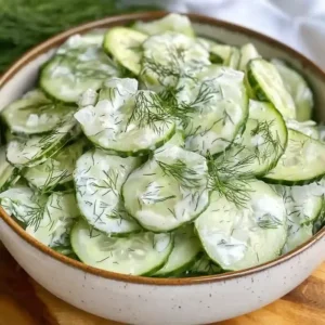 Creamy Dill Cucumber Salad Recipe